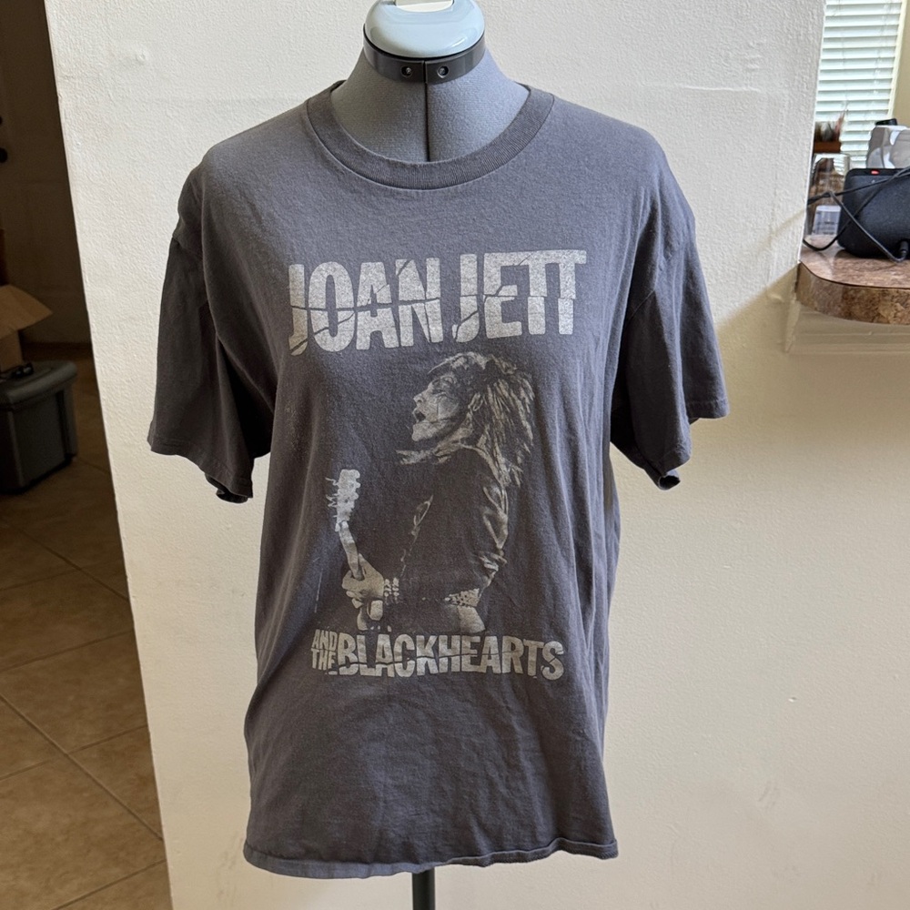 Joan Jett & the Blackhearts Charcoal Graphic Concert Tee